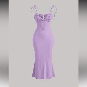 Elegant Lavender Maxi Dress
